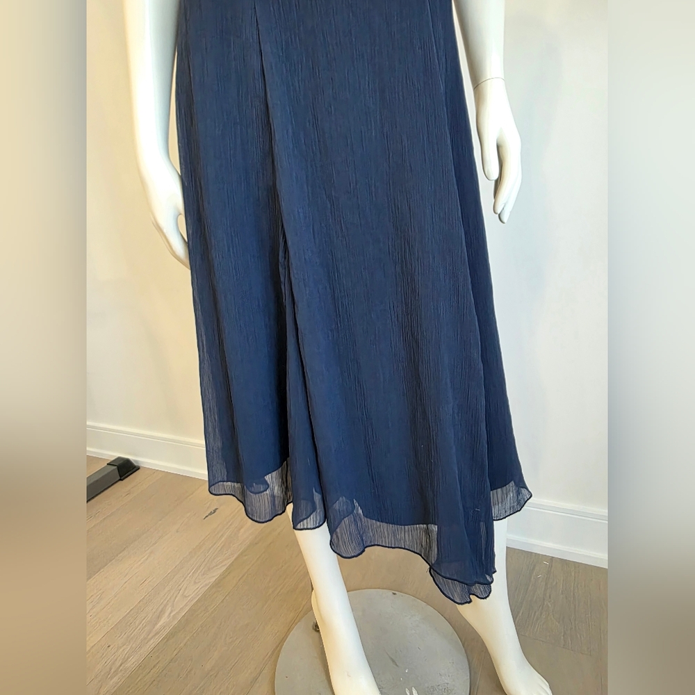 Rinascimento Navy Blue Midi Dress Assymetrical S - Picture 7 of 14